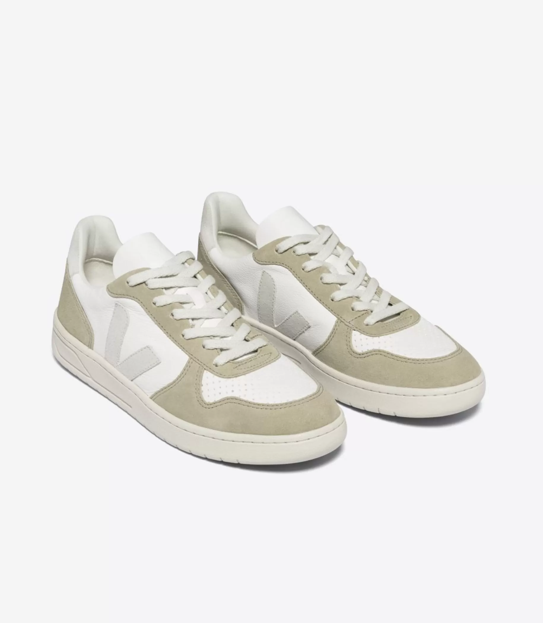 Online VEJA V-10 Chromefree Leather Extra White Natural Sahara